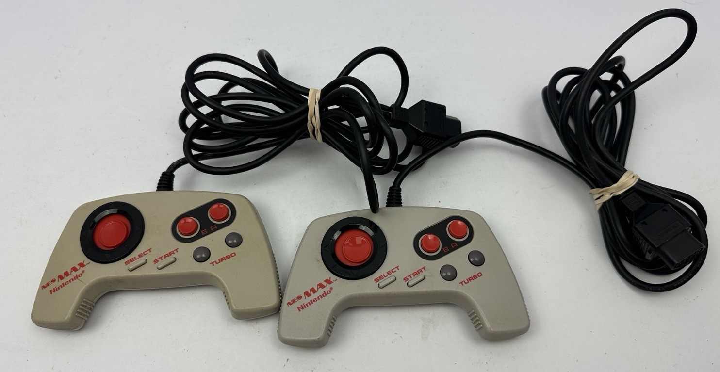 1988 Nintendo Entertainment System NES Max Controller NES-027 Lot x2 Tested