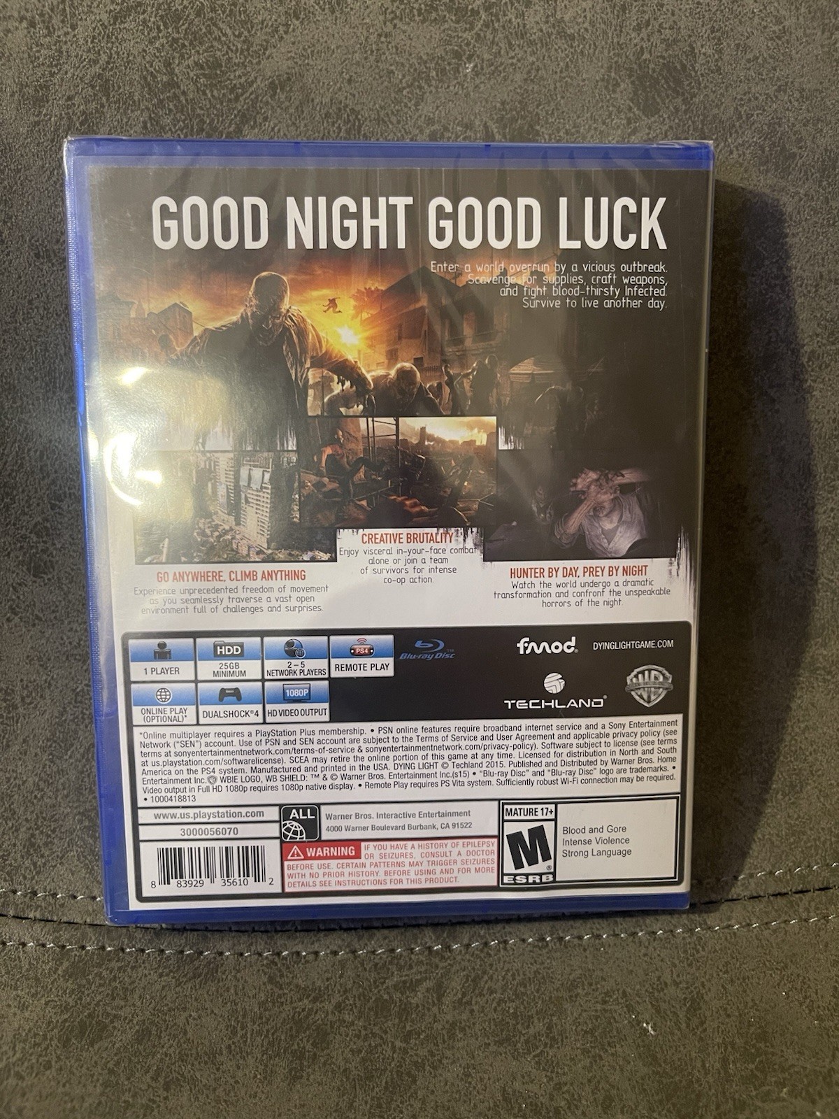 Dying Light PS4 M Rated