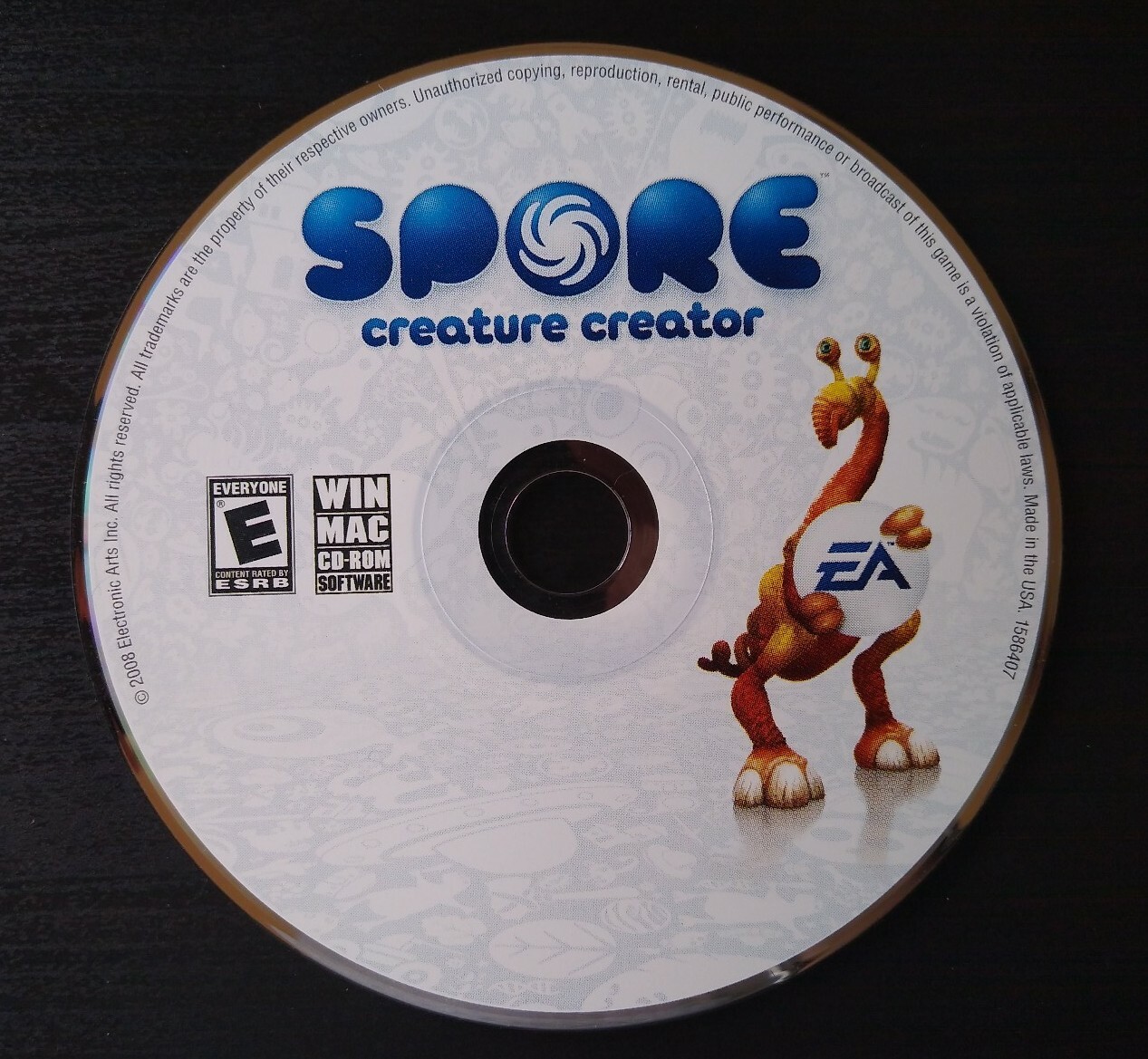 Spore Creature Creator PC CD-ROM Game Windows/Mac 2008 EA