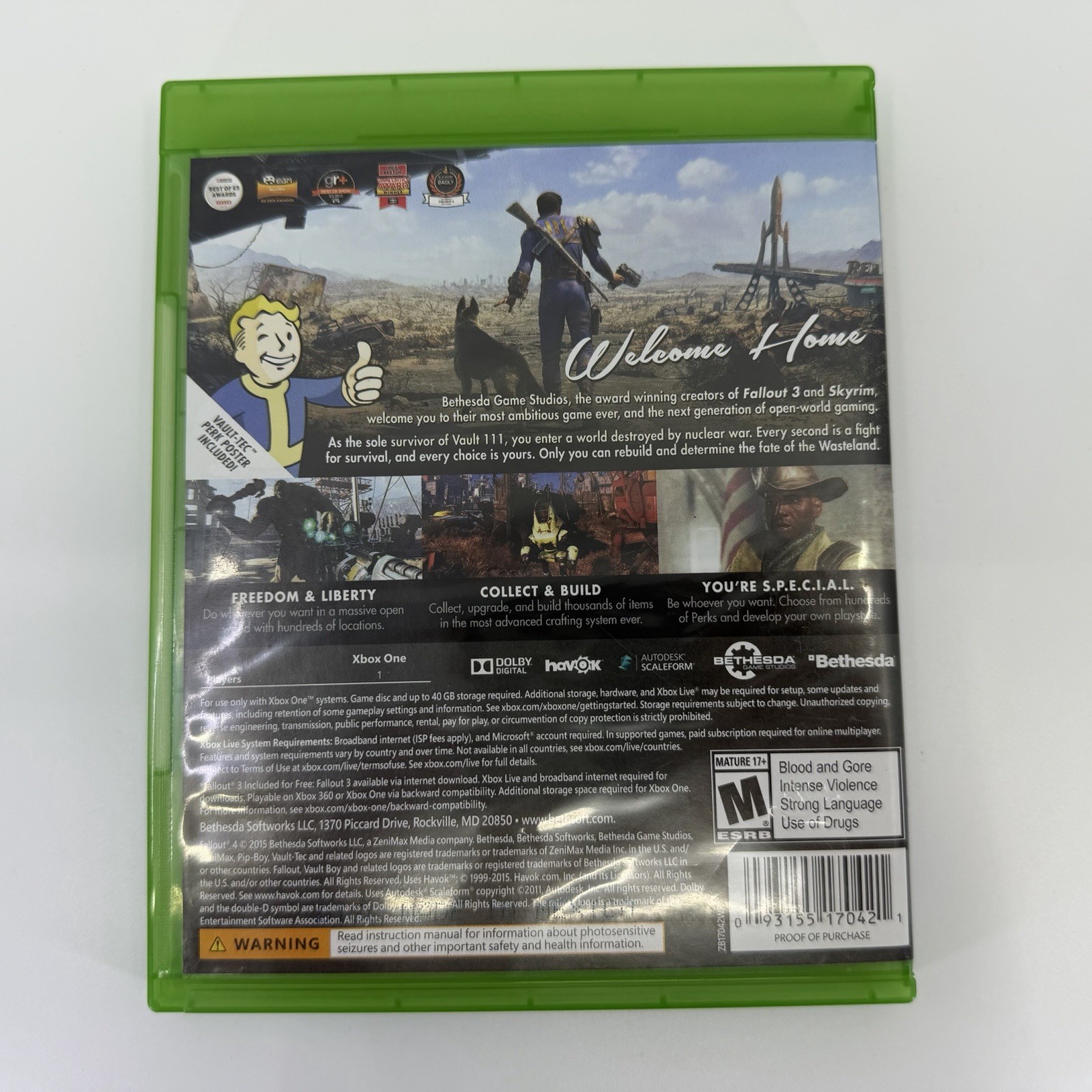 Fallout 4 Xbox One Microsoft CIB Complete Tested