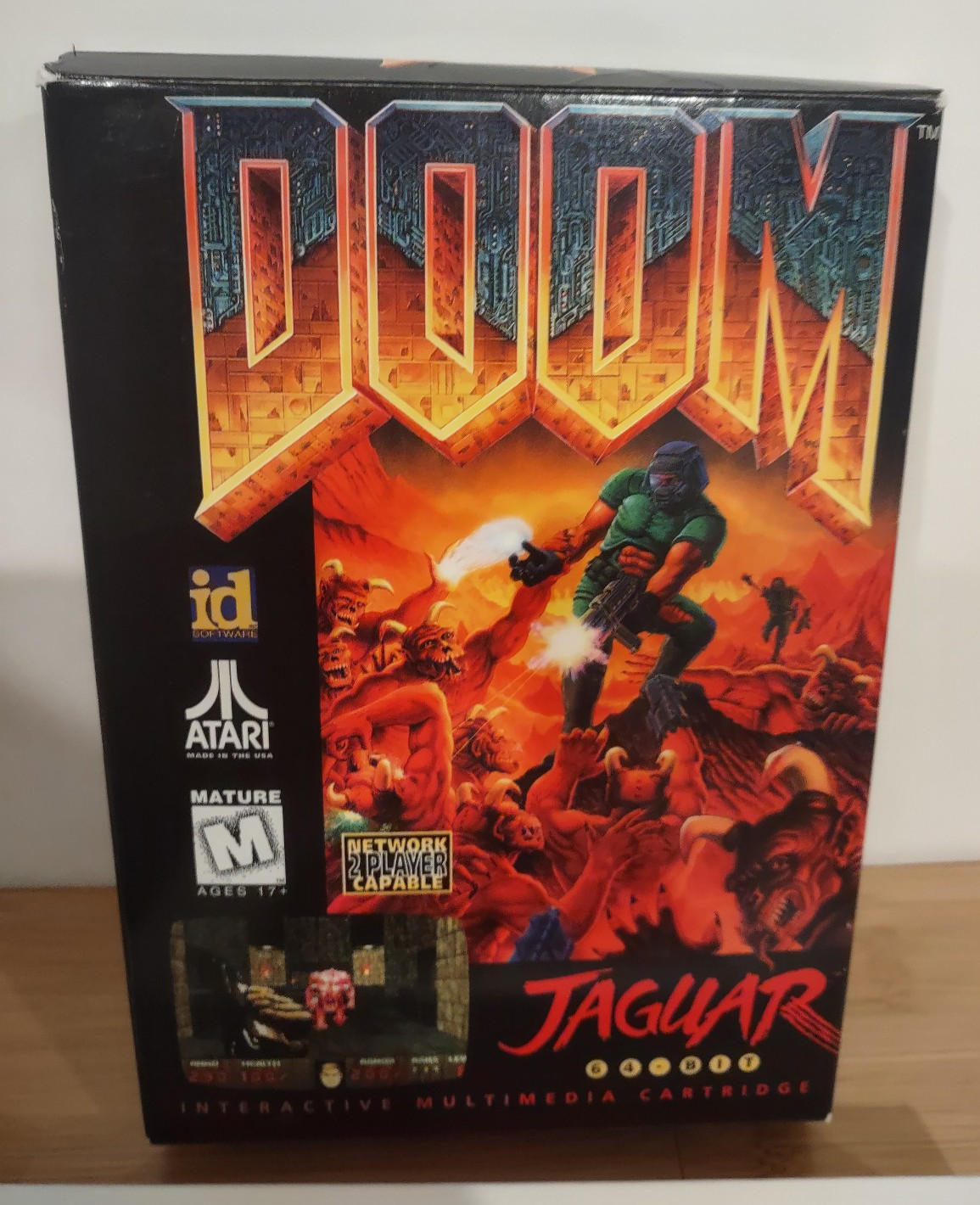 Doom (Atari Jaguar 64-Bit, 1994) (includes game, box, and manual)