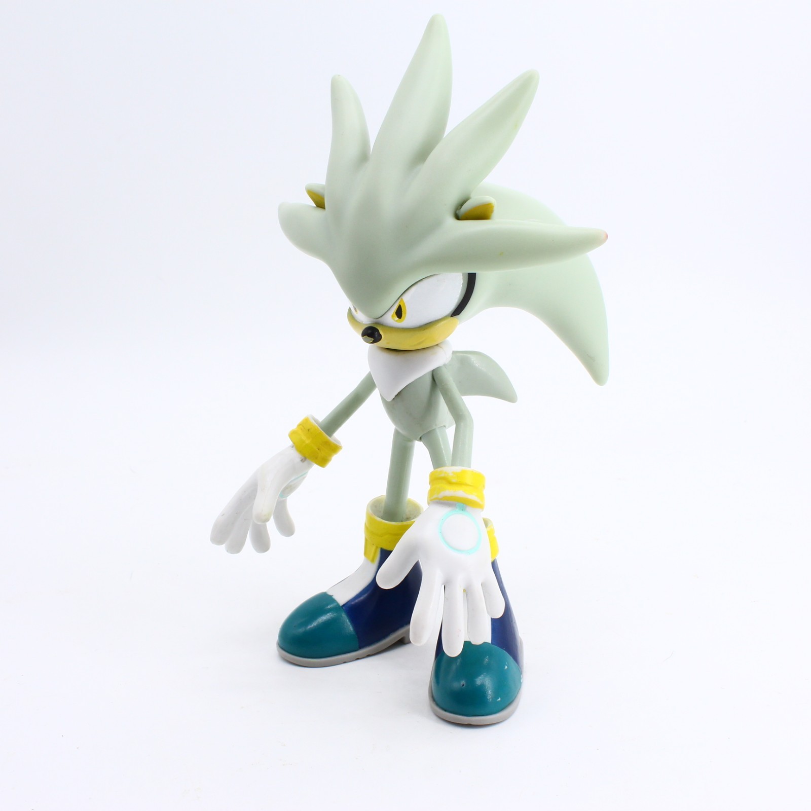 Jazwares Sonic the Hedgehog Silver 7” Super Poser Variant Figure – 2-Piece Head