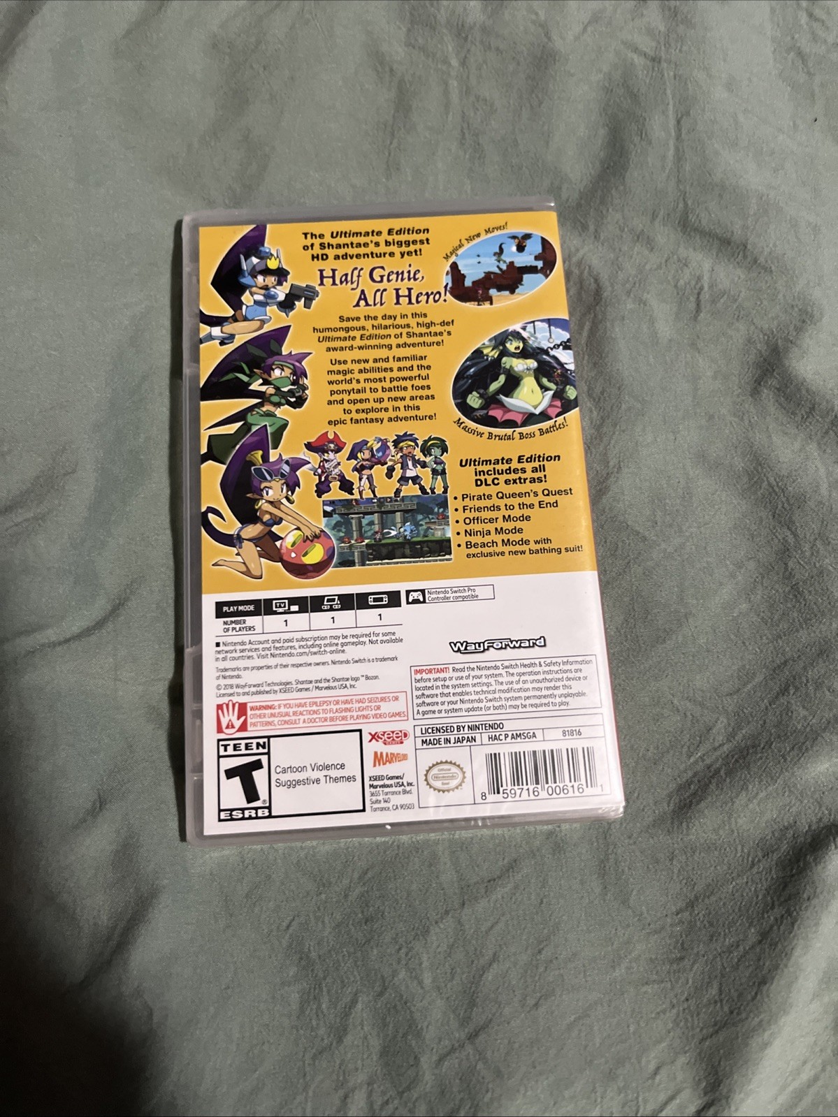 Shantae: Half-Genie Hero – Ultimate Edition (Nintendo Switch, 2018). Brand New.