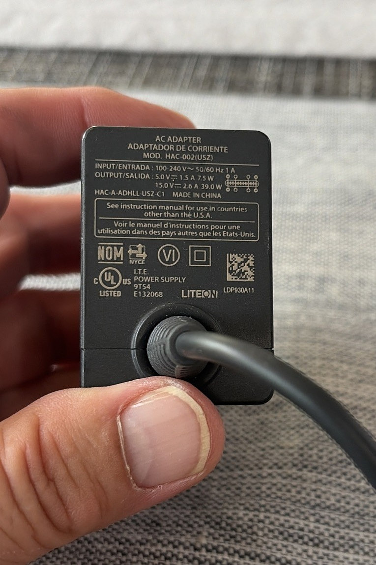 Original Nintendo Switch AC Adapter Power Charger USB Type C HAC-002 – Tested
