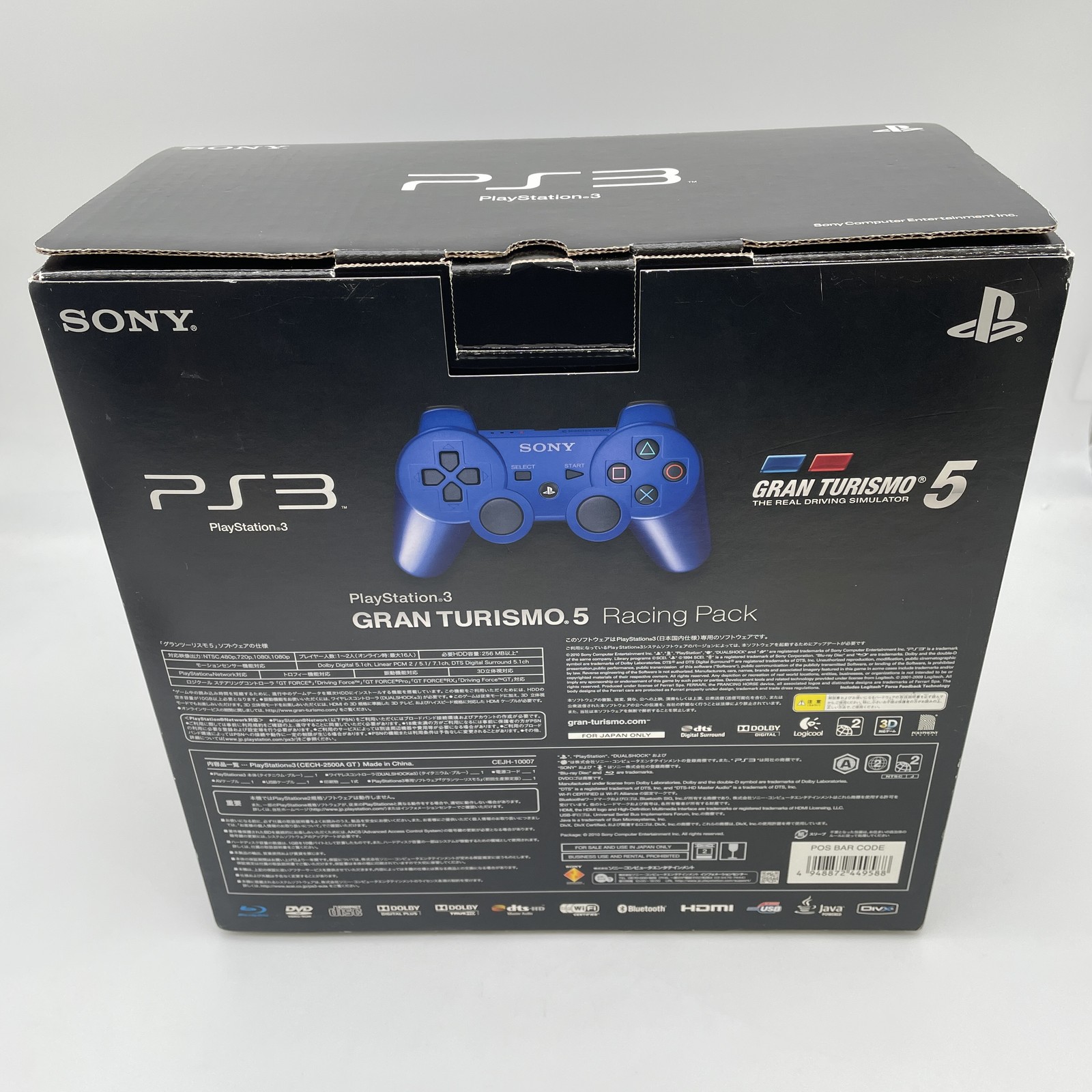 GRAN TURISMO 5 RACING PACK PS3 limited edition Titanium Blue CECH-2500A Japan