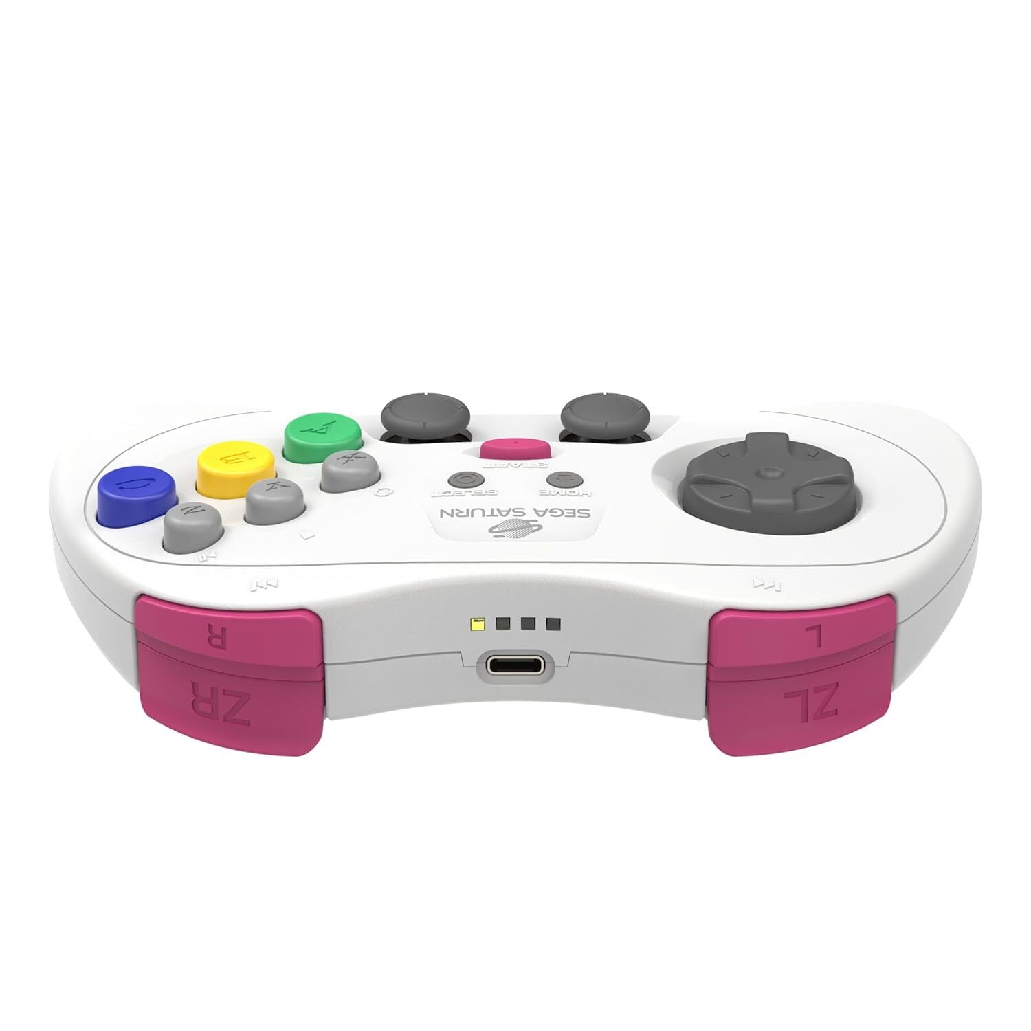 Retro-Bit SEGA Saturn® 2.4GHz Wireless Pro Controller for Sega Saturn PC – White
