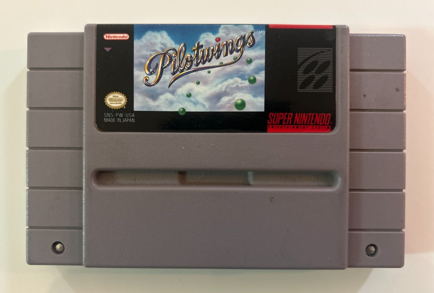 PILOTWINGS SUPER NINTENDO SNES TESTED WORKING W/ PHOTO AUTHENTIC USA Super Mario