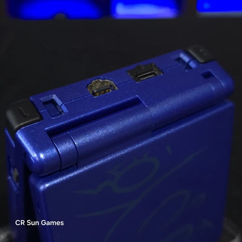 Blue Nintendo Game Boy Advance GBA SP IPS V2 Screen And USB-C