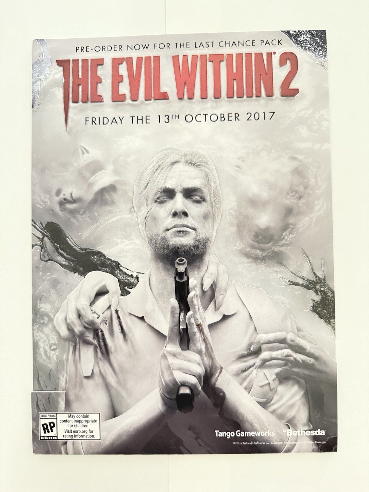 The Evil Within 2 Launch Kit and Standup Display Rare GameStop Exclusive /4500