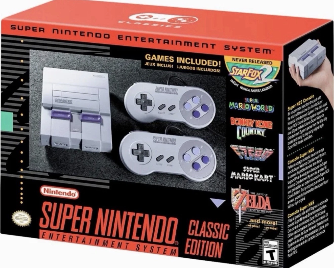 Super Nintendo Entertainment System SNES Classic Mini Edition Brand NEW