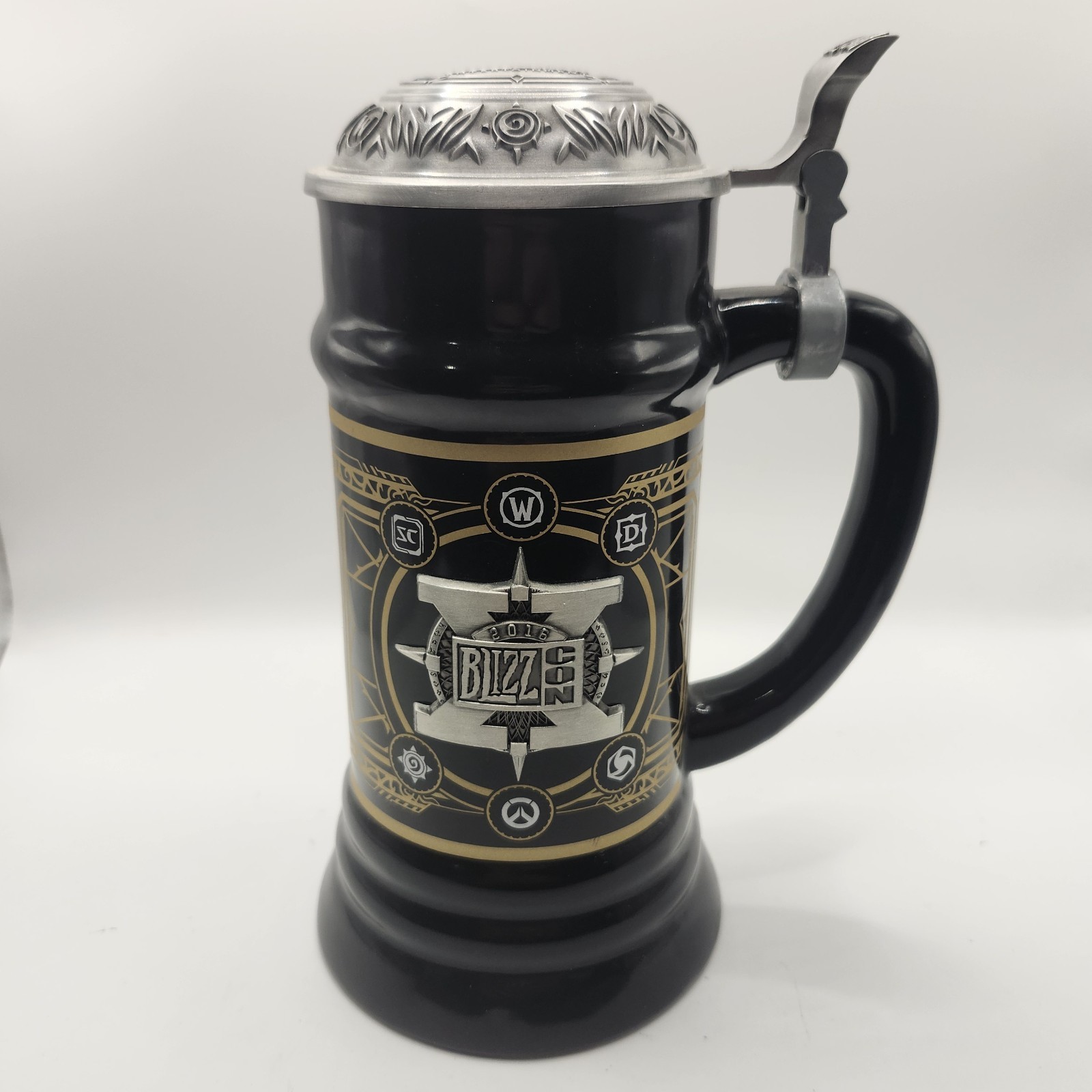 Blizzard Blizzcon 2016 10th Anniversary World of Warcraft Beer Stein Mug 14567