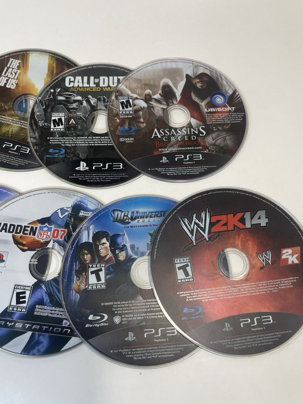 Sony PlayStation 3 Loose Game Lot Of 25 Untested Condition Varies