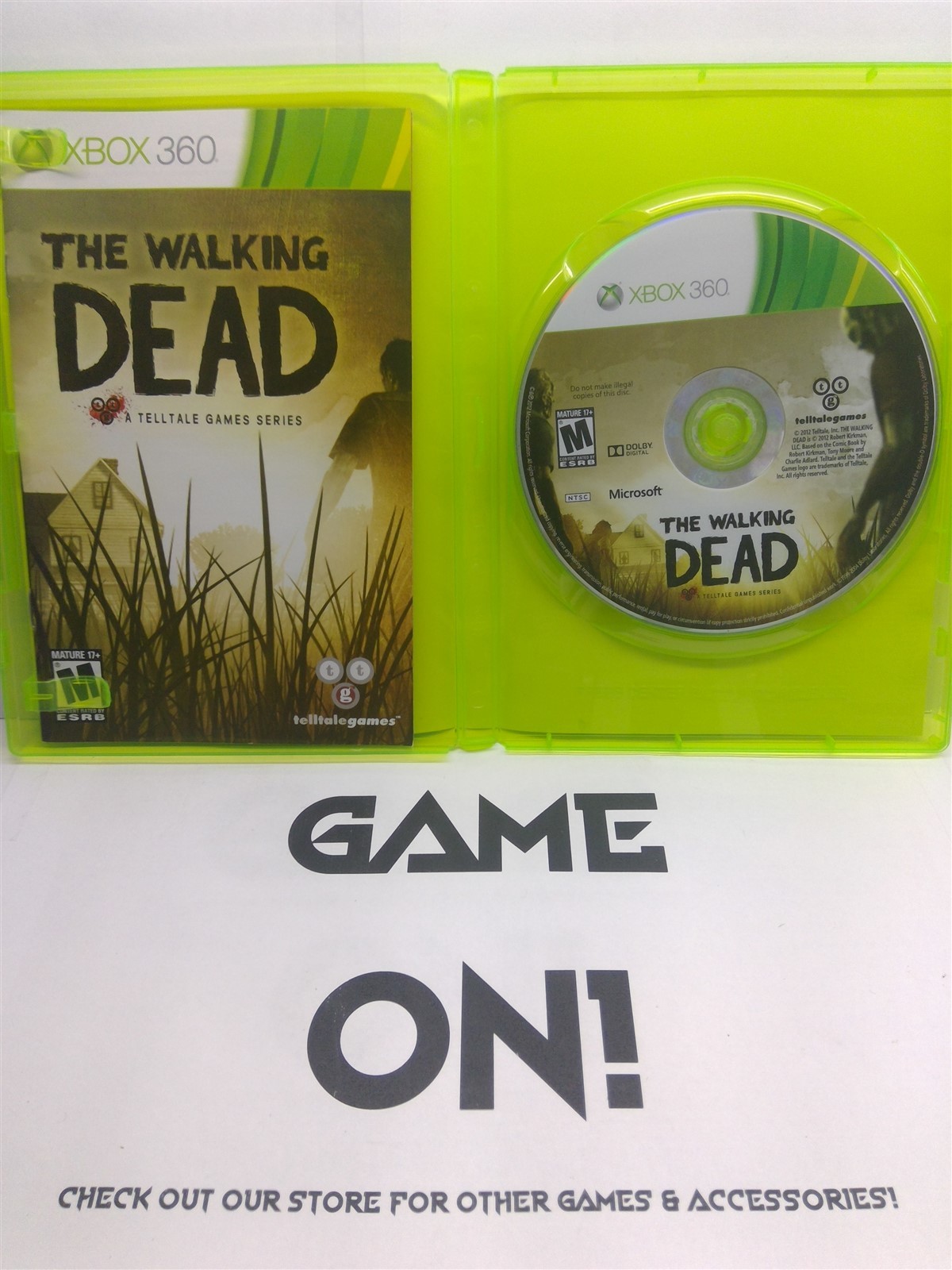 Walking Dead: A Telltale Games Series (Xbox 360, 2012) Complete Tested Working