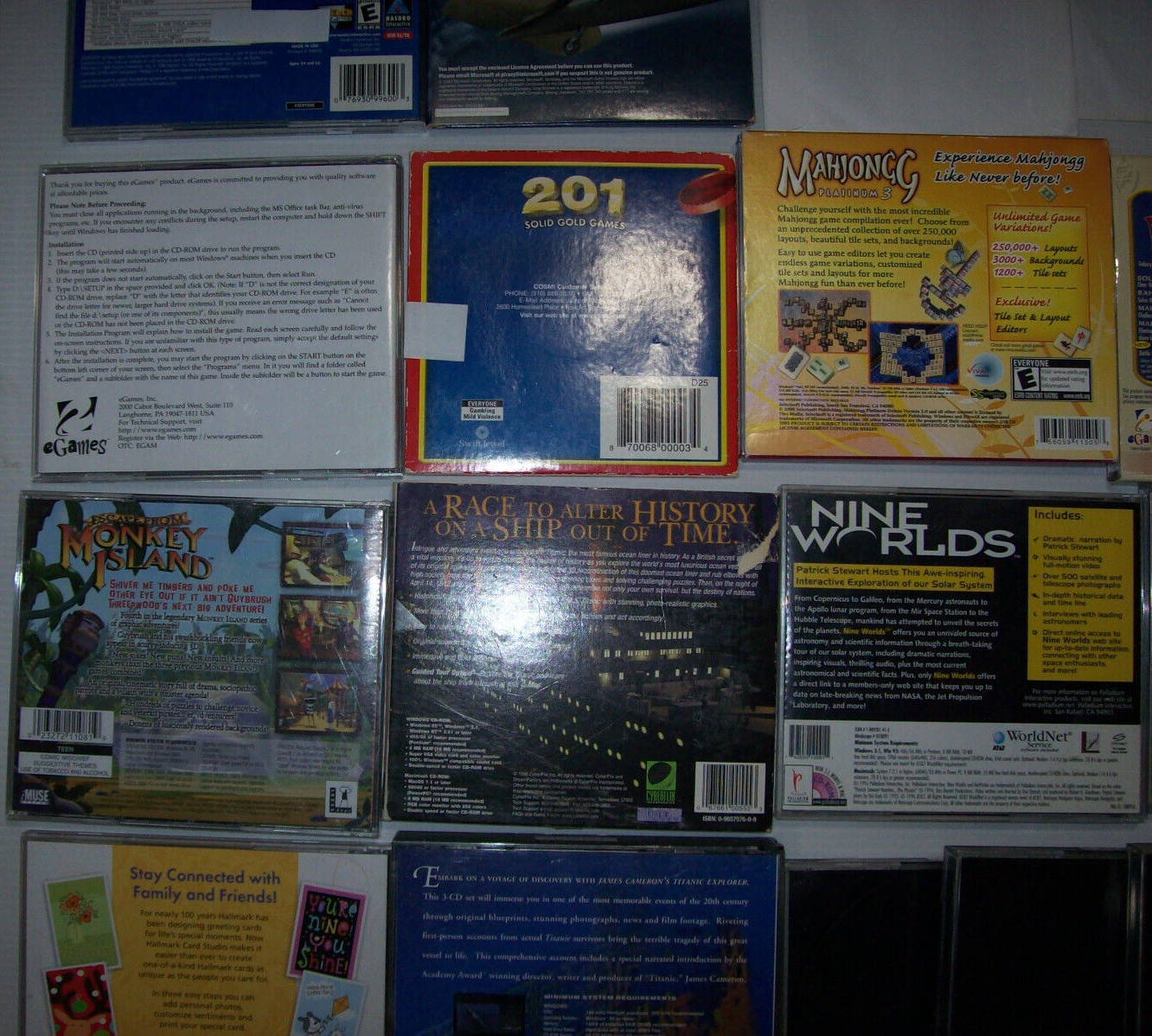 Lot of 20+ Vintage Computer PC Games, + Vintage PC Software, Y2K, 1990s – 2000s