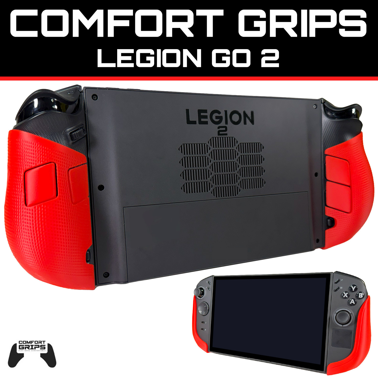 Ultra Ergonomic Comfort Grips for Lenovo Legion Go 2 – 3D Printed Accessory
