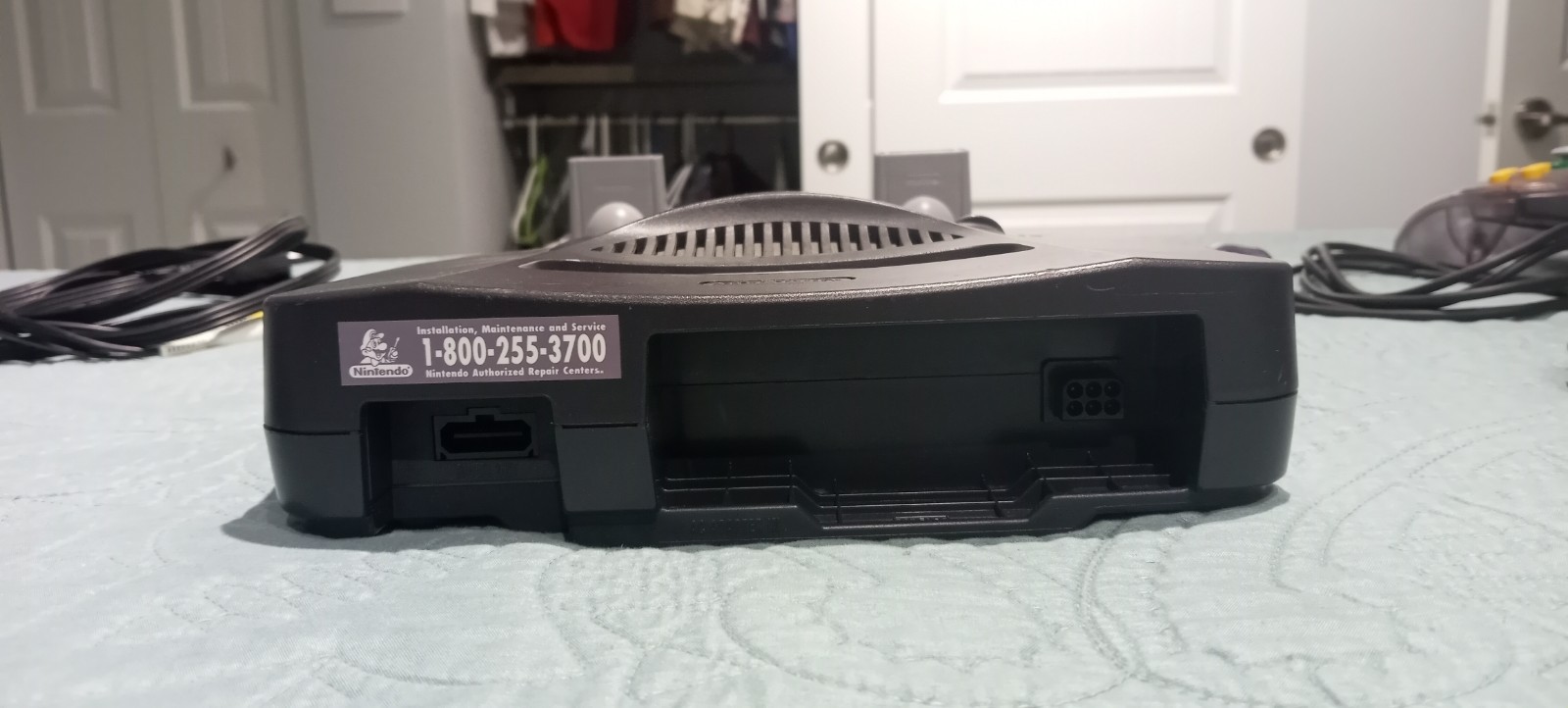 Nintendo 64 Original System Console with 2 Original Controllers, Cords & T-Packs