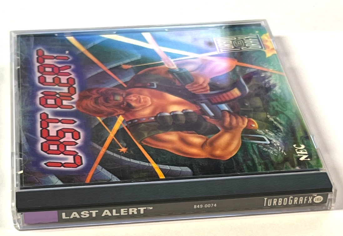 NEC TurboGrafx-16 CD LAST ALERT (1990) Duo *** FREE FAST SHIPPING***