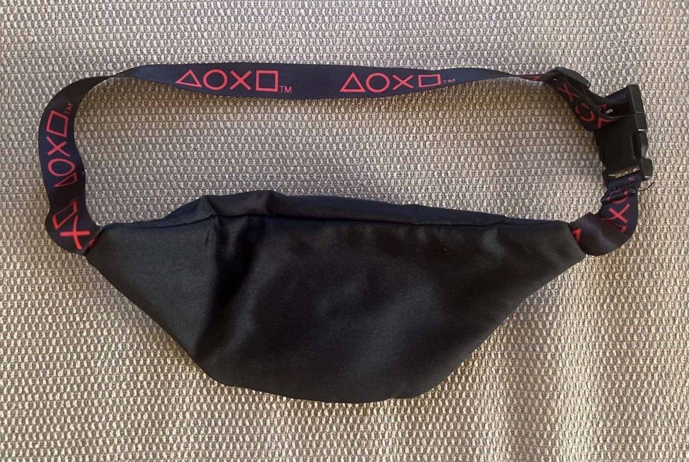 Official Black & Red Sony PlayStation Controller Symbols Belt/Fanny Pack