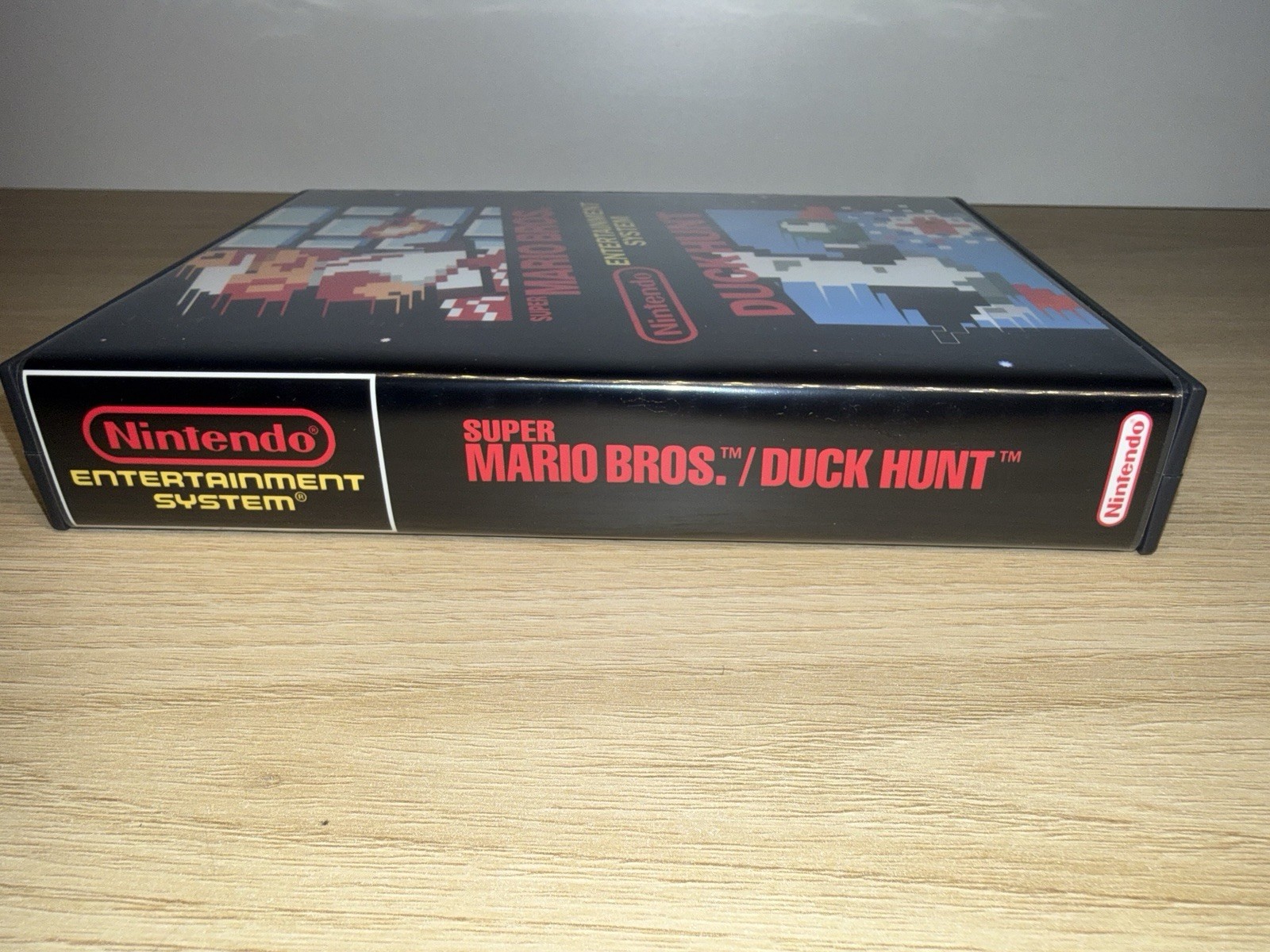 Super Mario Bros. / Duck Hunt NES Authentic Game w/ Custom Game Case Tested