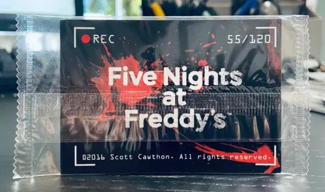 FNAF FIVE NIGHT’S AT FREDDYS 6 CARD TRADING CARD PROMO PACK 2017 NYCC EXCLUSIVE
