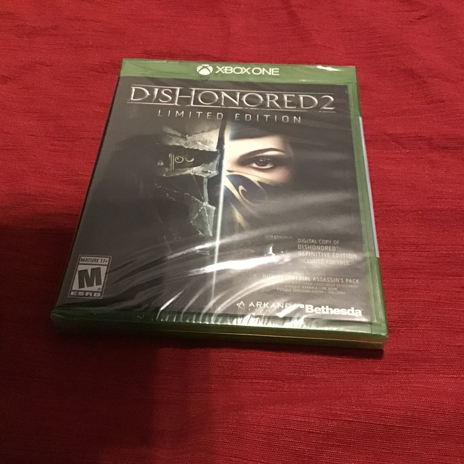 DISHONORED 2 LIMITED EDITION XBOX ONE FACTORY SEALED!!! FAST SHIP!!! L@@K!!!!!