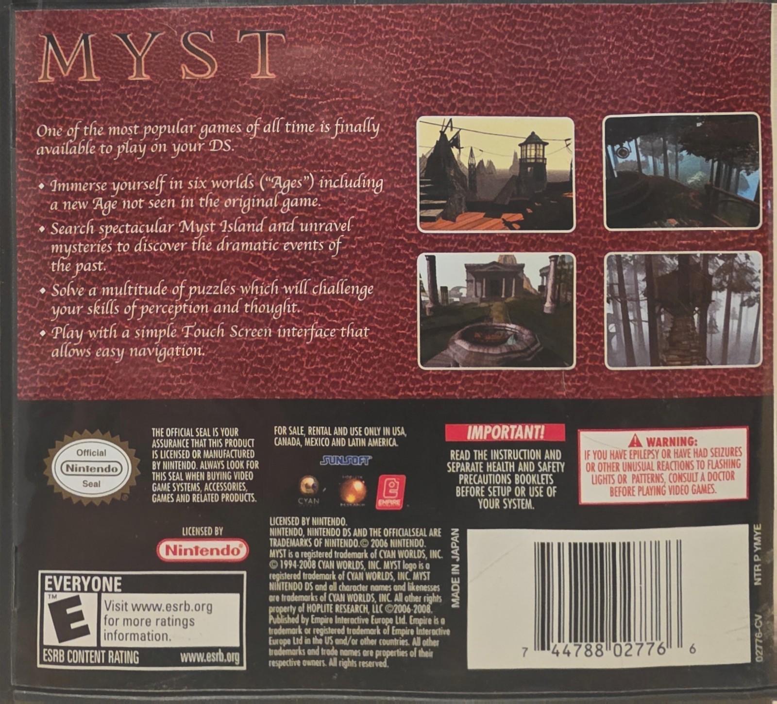 Myst (Nintendo DS, 2008)
