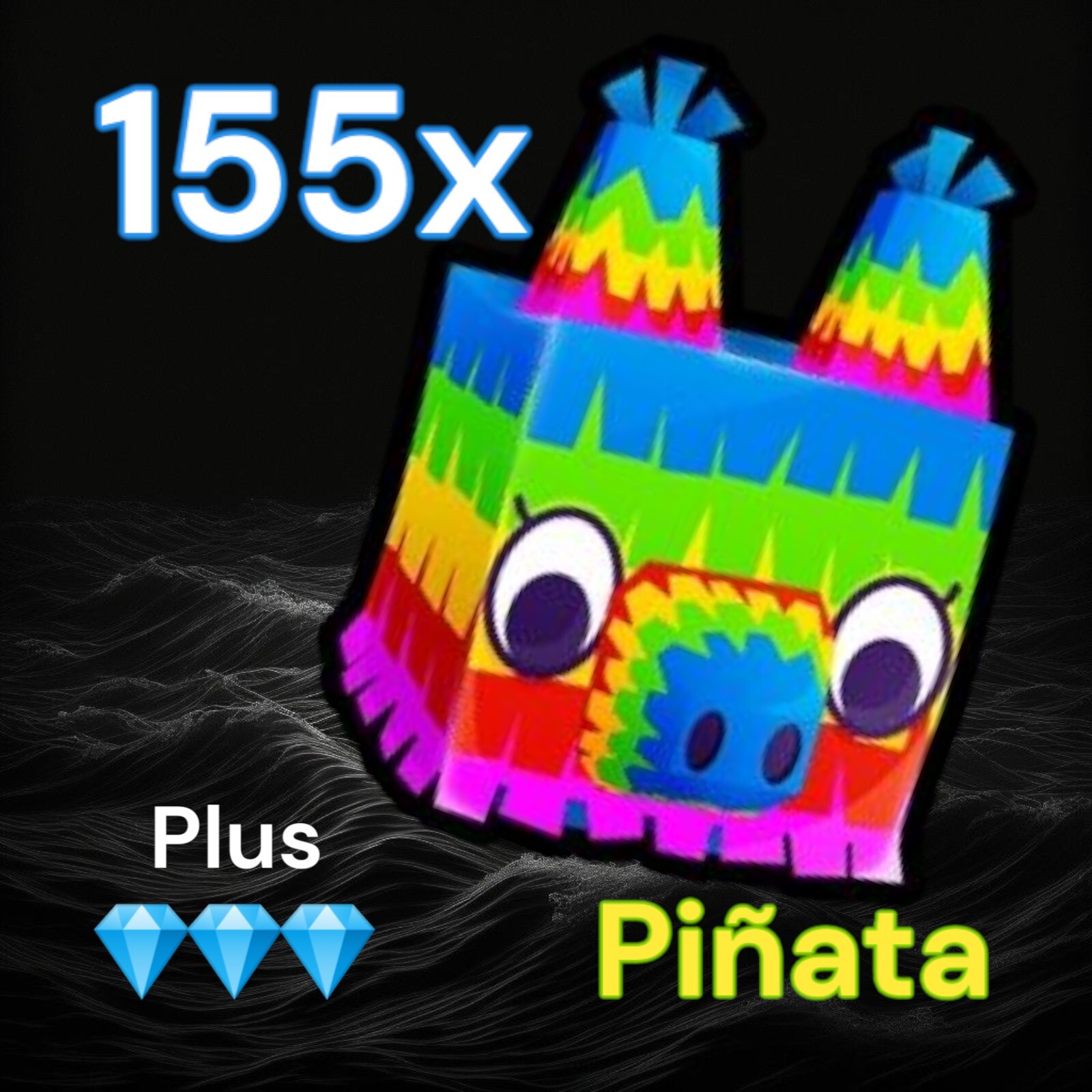 Pet Simulator 99. 155x Pinata + 1 Million Diamonds. PS99. Same Day