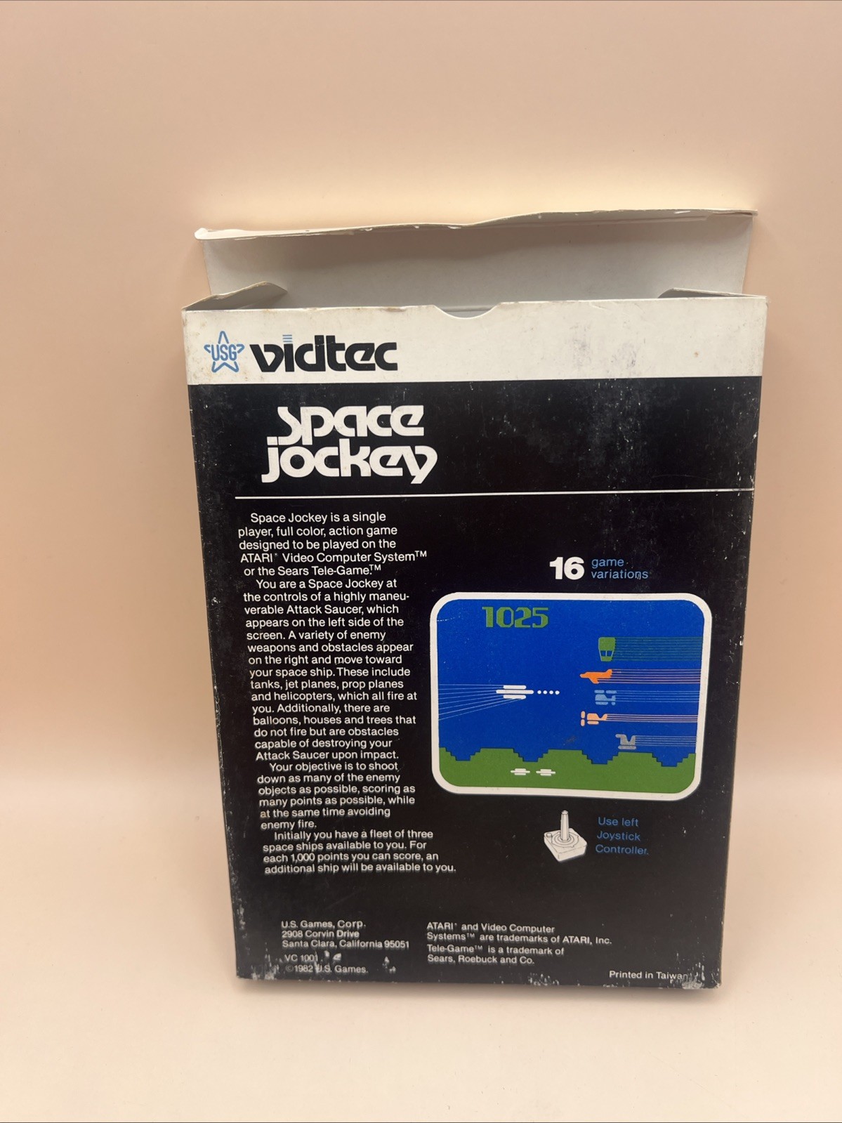 Space Jockey Atari 2600 Video Game 1982 Vidtec Complete