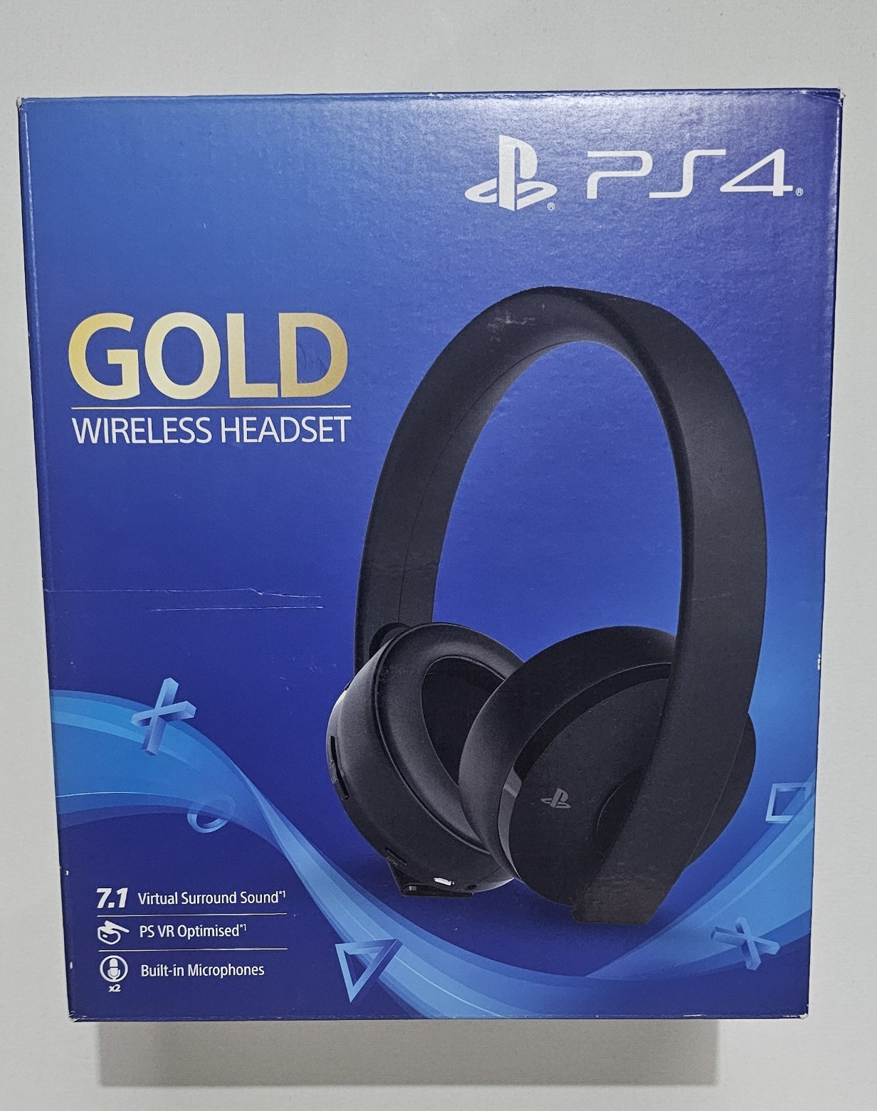 Sony PlayStation 4 Gold Wireless Headset Black