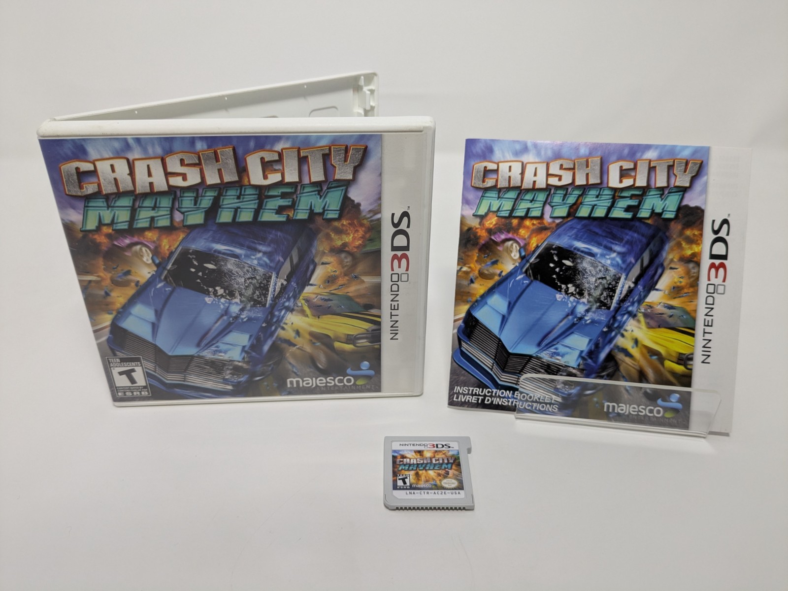 Crash City Mayhem Nintendo 3DS 2013 Complete CIB Tested Majesco Rocket Authentic
