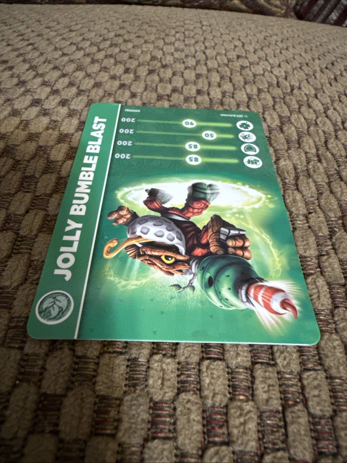 Skylanders Bumble Blast and Jolly Bumble Blast Figures With Stickers And Cards