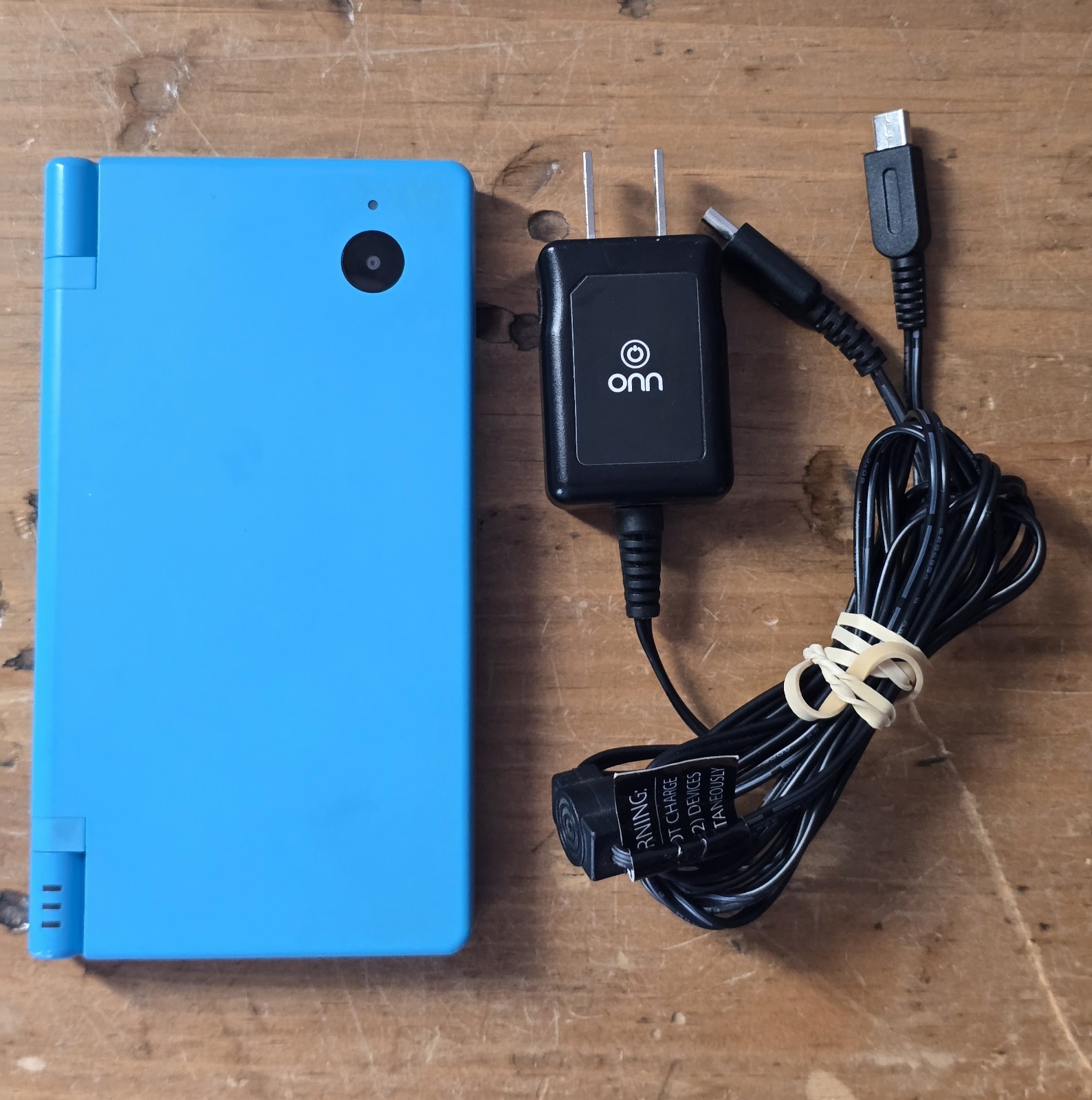 Nintendo DSi TWL.001 Teal Blue Video Game Handheld System W/Charger WORKING