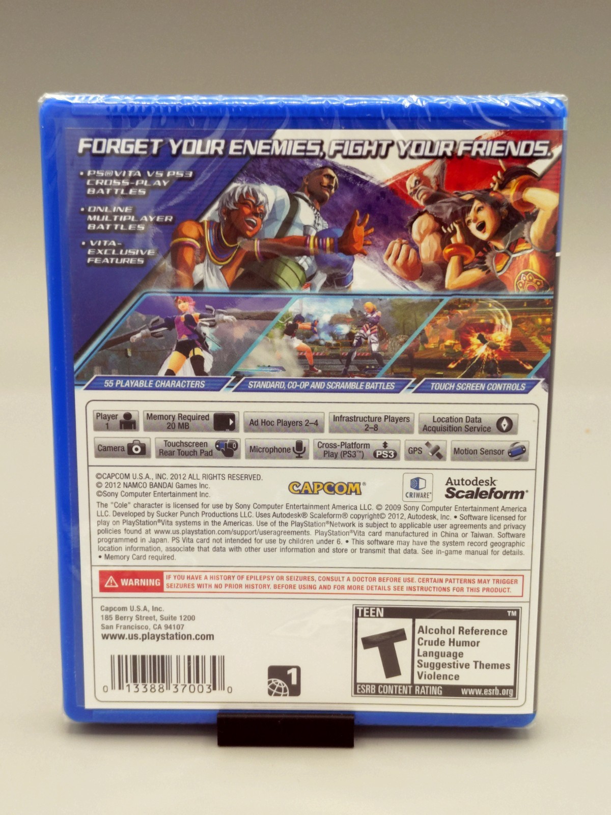 Street Fighter X Tekken (Playstation Vita, 2012) Brand New