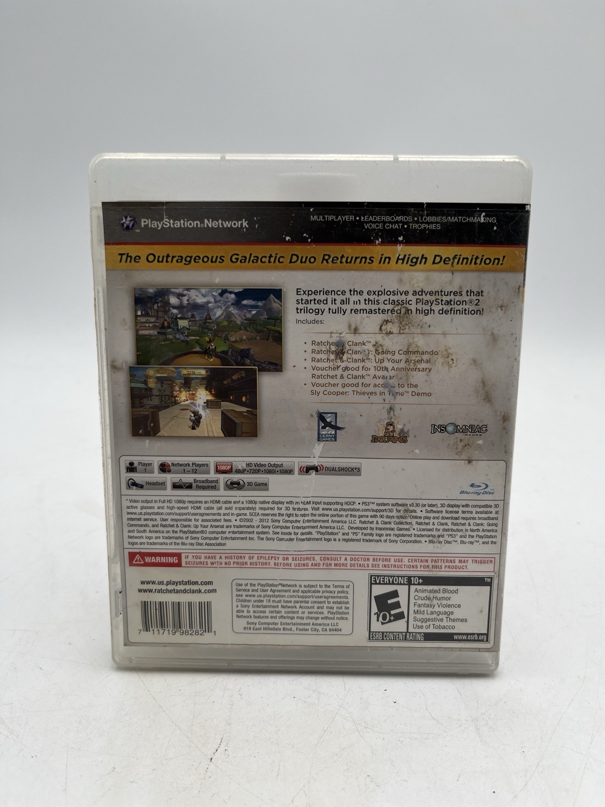 Ratchet & Clank Collection (SonyPlayStation 3, 2012) PS3 Tested