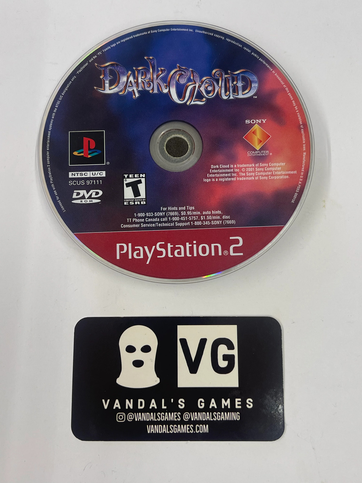 PS2 – Dark Cloud Greatest Hits Sony PlayStation 2 Disc Only #111