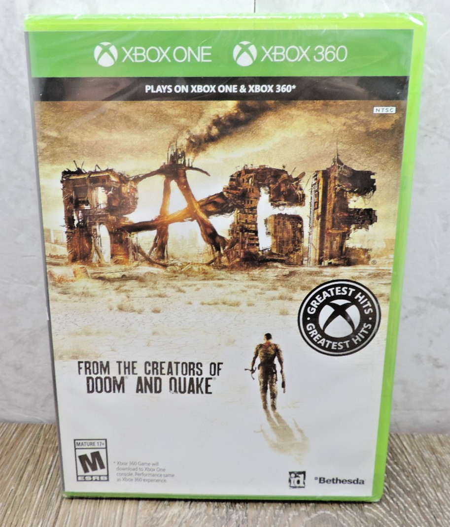 Rage Xbox One Xbox 360 Sealed