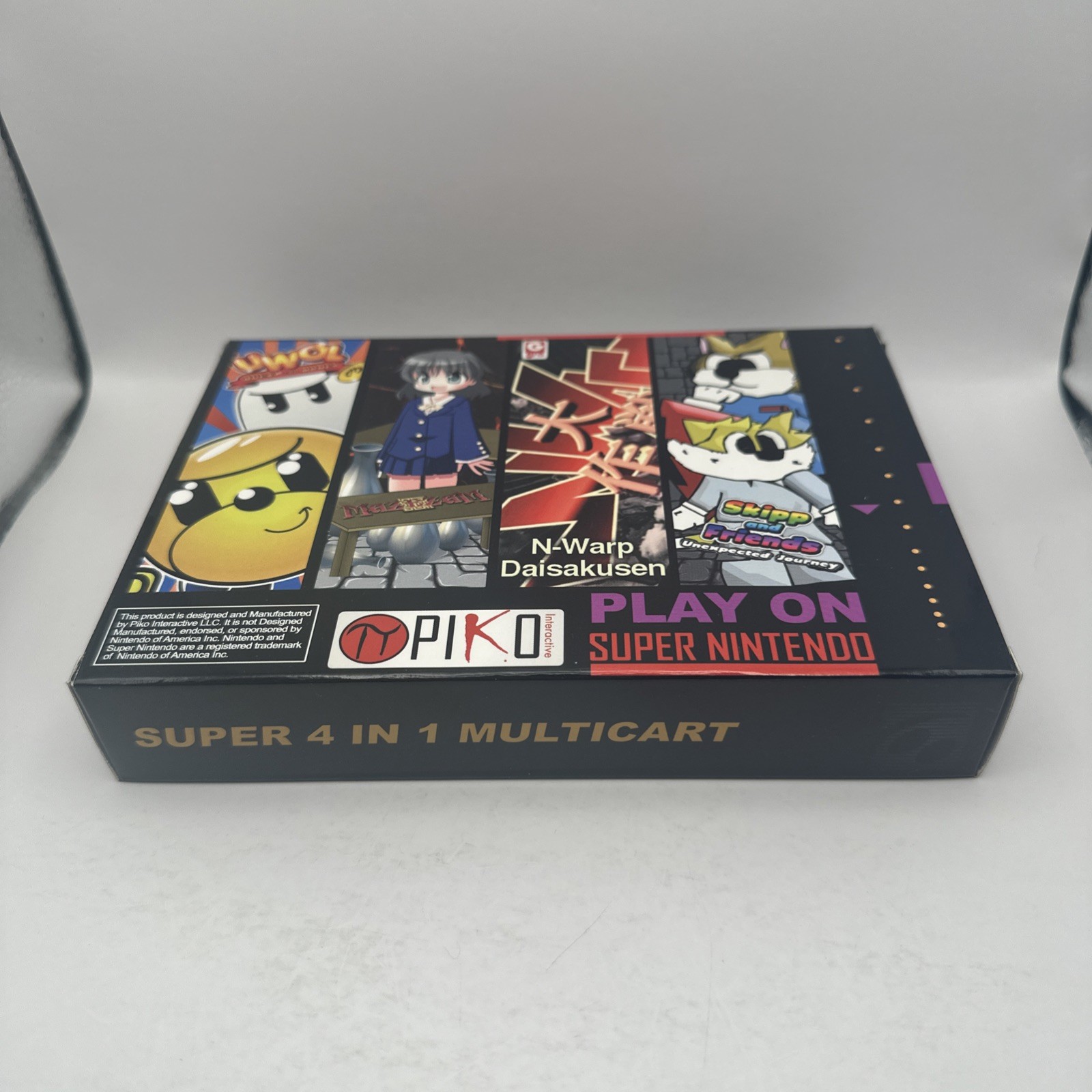 Super 4 in 1 Multicart Nintendo SNES Piko Interactive Near Mint Item Play On