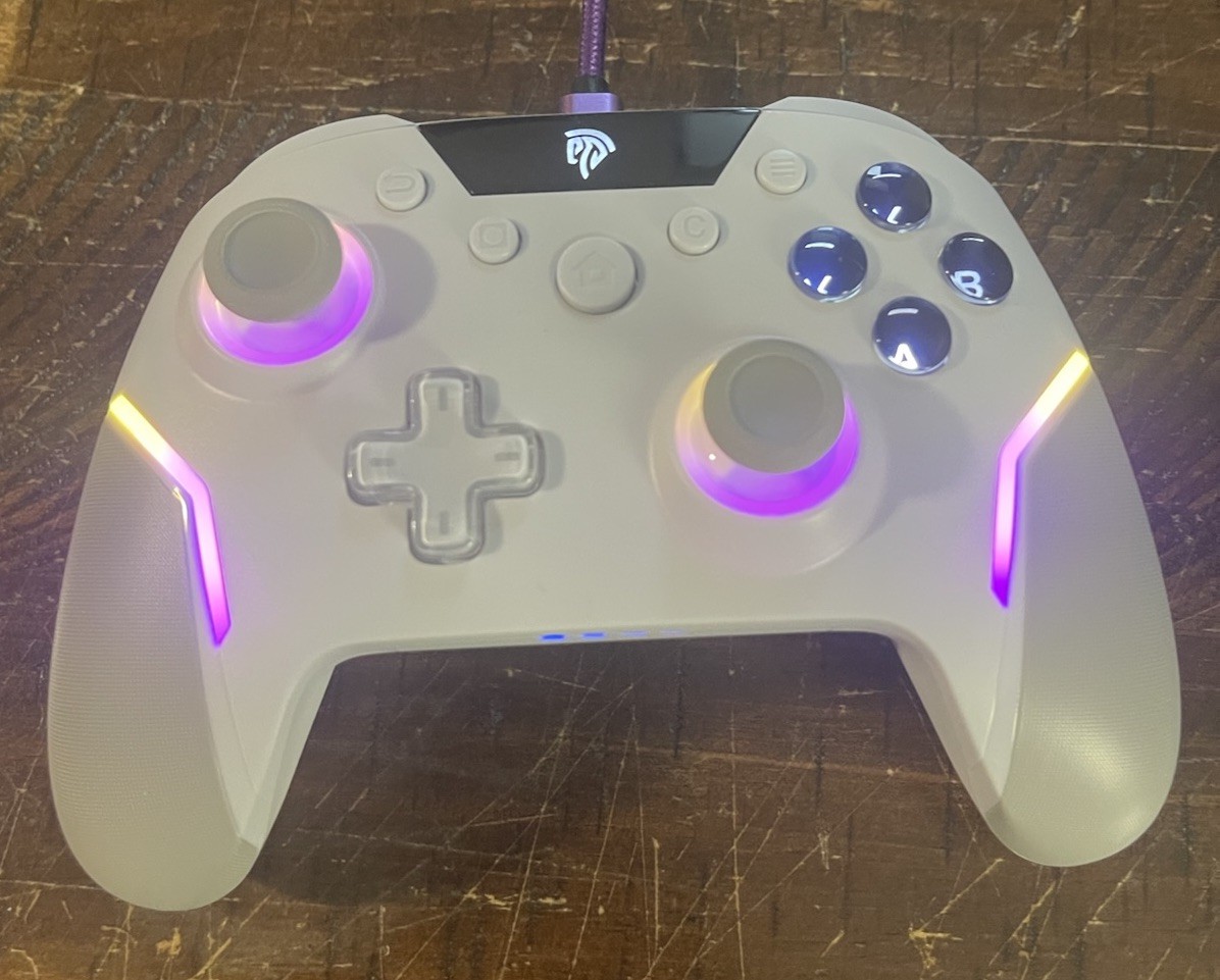 EasySMX X20 Wireless Gaming Controller w/ RGB Backlit, PC/Switch/Android/Steam