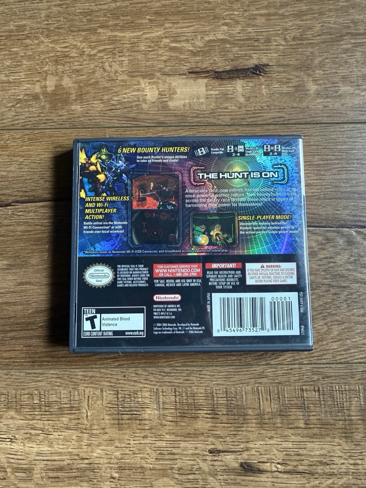 Metroid Prime: Hunters (Nintendo DS, 2006) CIB Complete Manual & Case