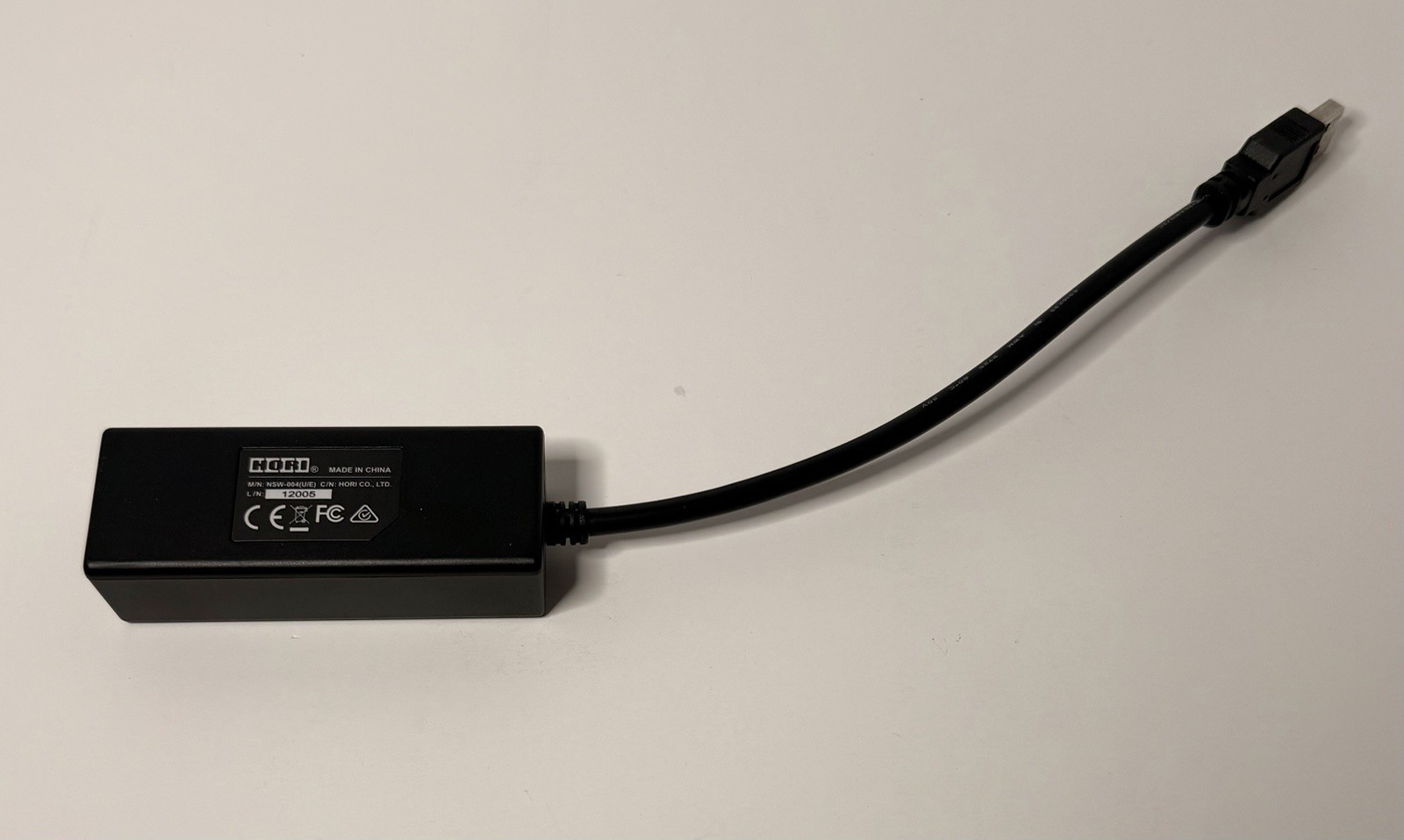 Nintendo Switch HORI Ethernet LAN Adapter Model NSW-004 – Tested & Works