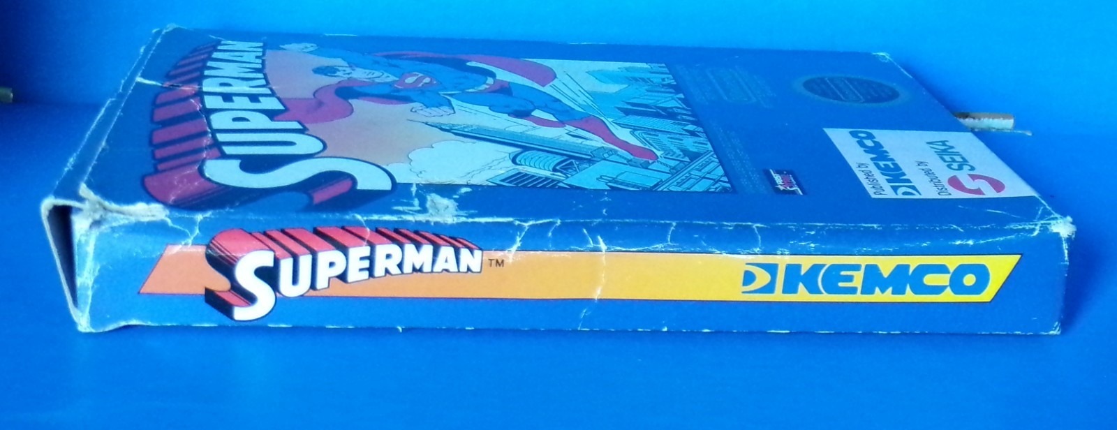 Superman Nintendo Entertainment 1988 NES DC Comics Kemco Box, Cart & Dust Cover