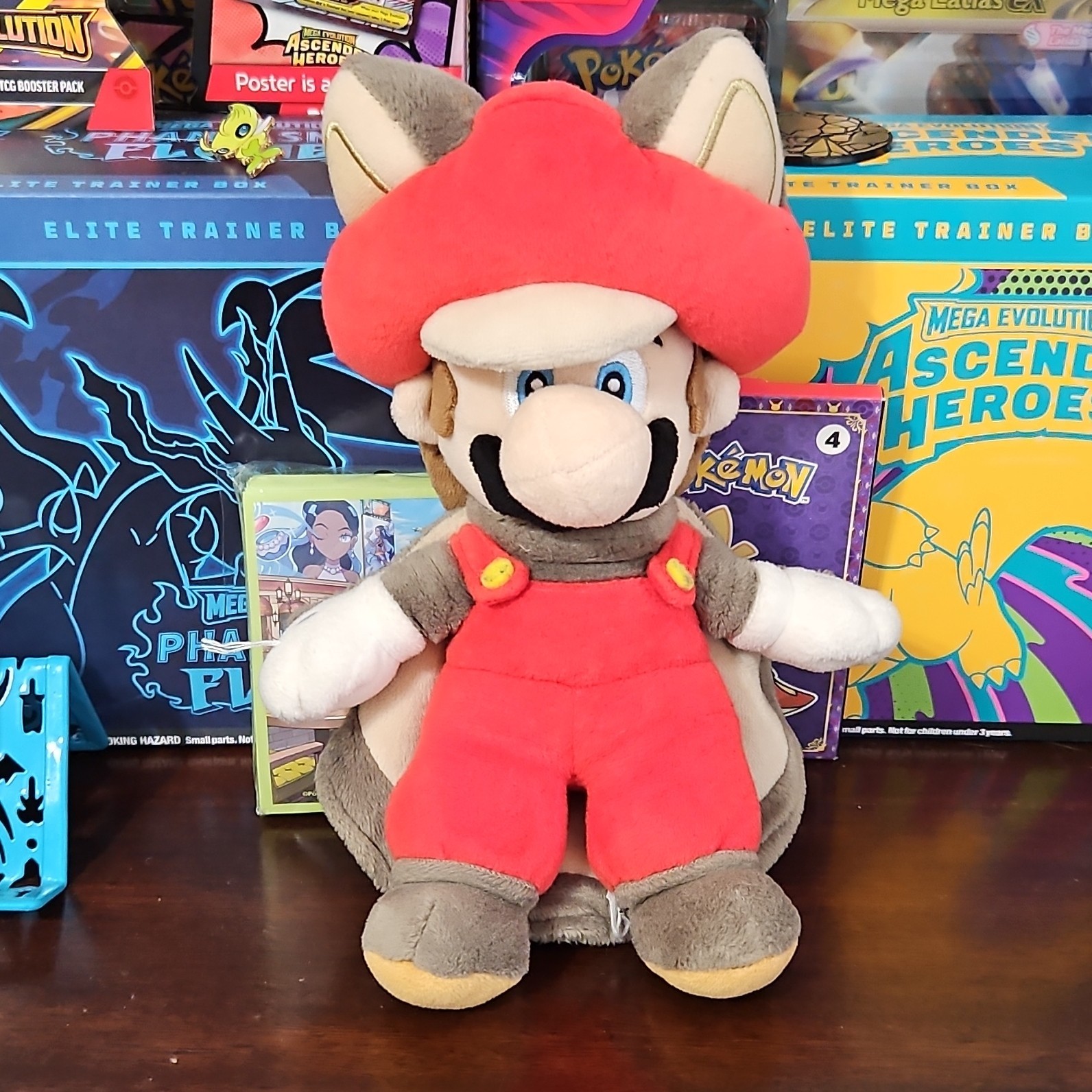 Nintendo Mario Tanooki Suit Plush Doll Washable Super Mario Bros.