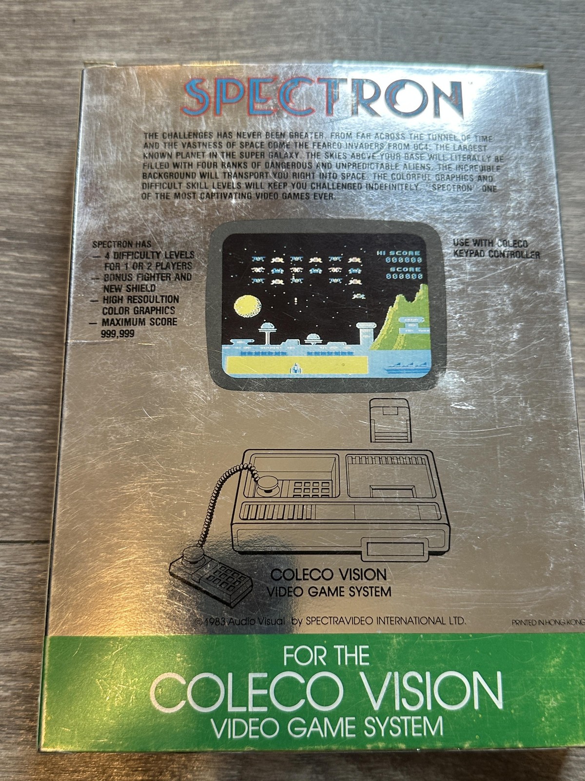 Vintage Spectron Spectravideo ColecoVision Video Game Cartridge Box Manual CIB