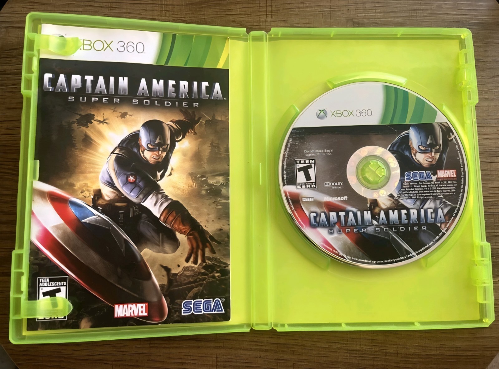 🚨🔥Vintage Captain America: Super Soldier Microsoft Xbox 360 2011 Complete CIB