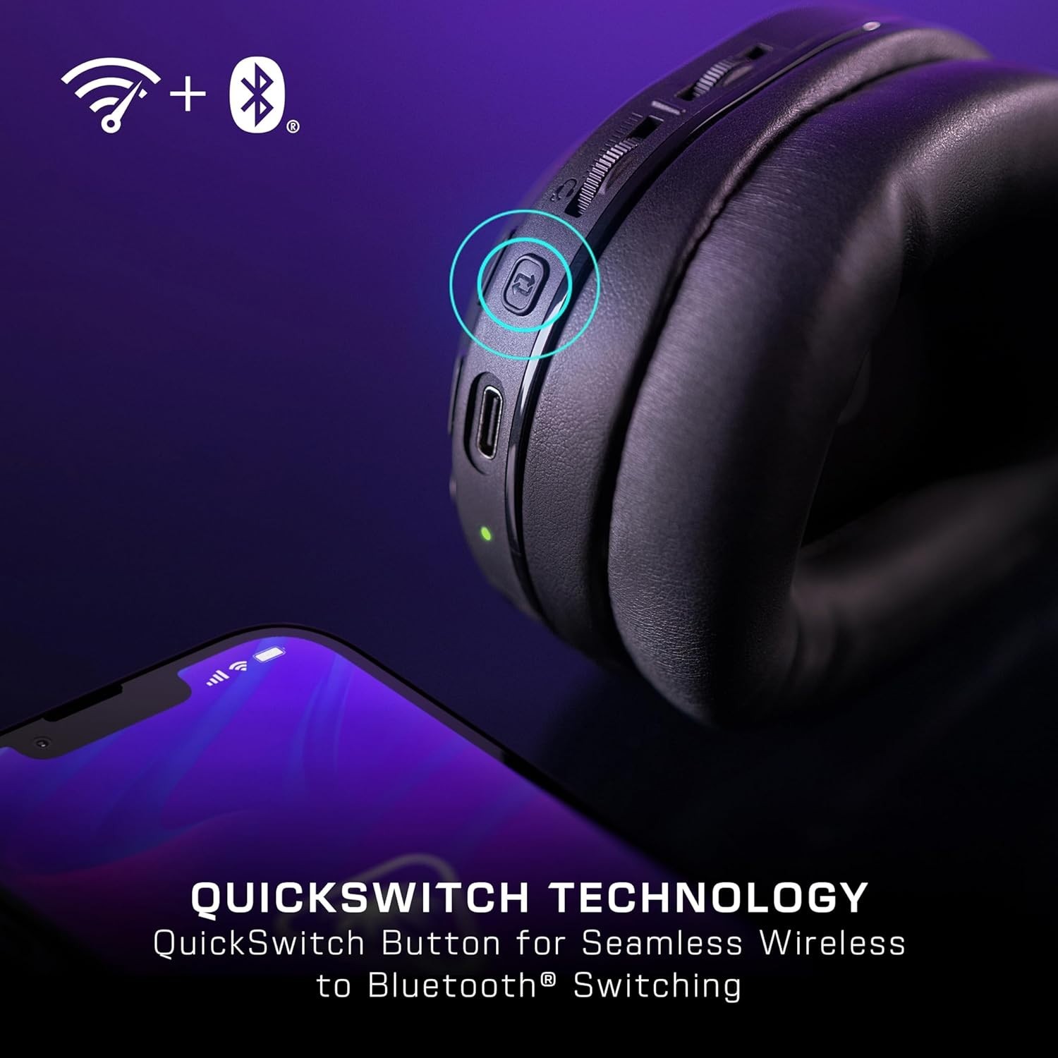 Stealth 500 Gaming Headset: Bluetooth 5.2, 40mm Drivers & Adjustable Fit