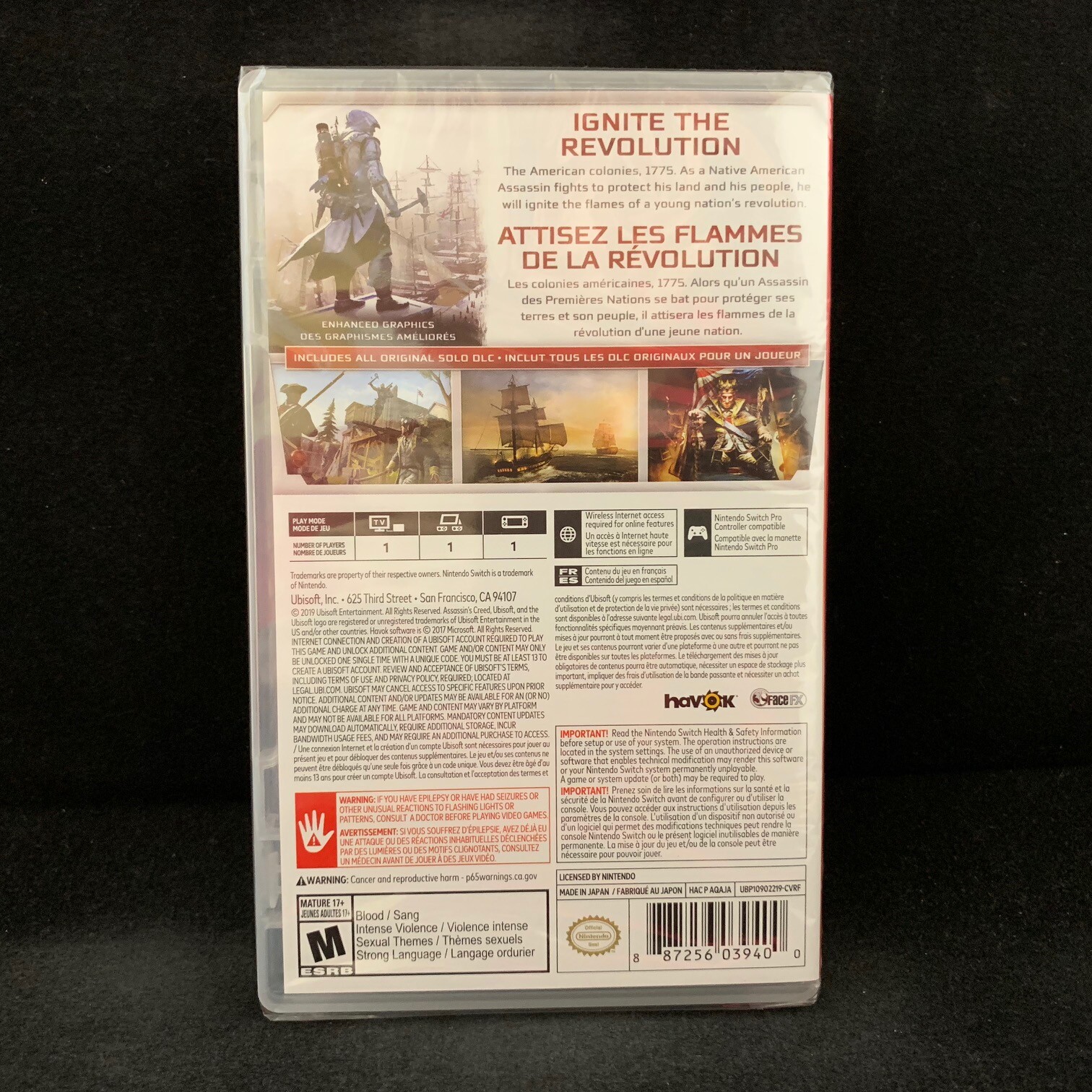 Assassin’s Creed III (3) Remastered (Nintendo Switch) BRAND NEW / Region Free