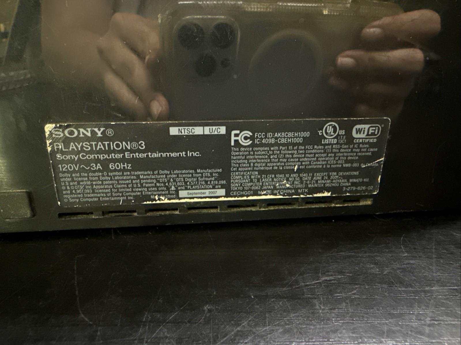 •Read First•Sony PlayStation 3 PS3 Phat 40GB Console Black CECHG01