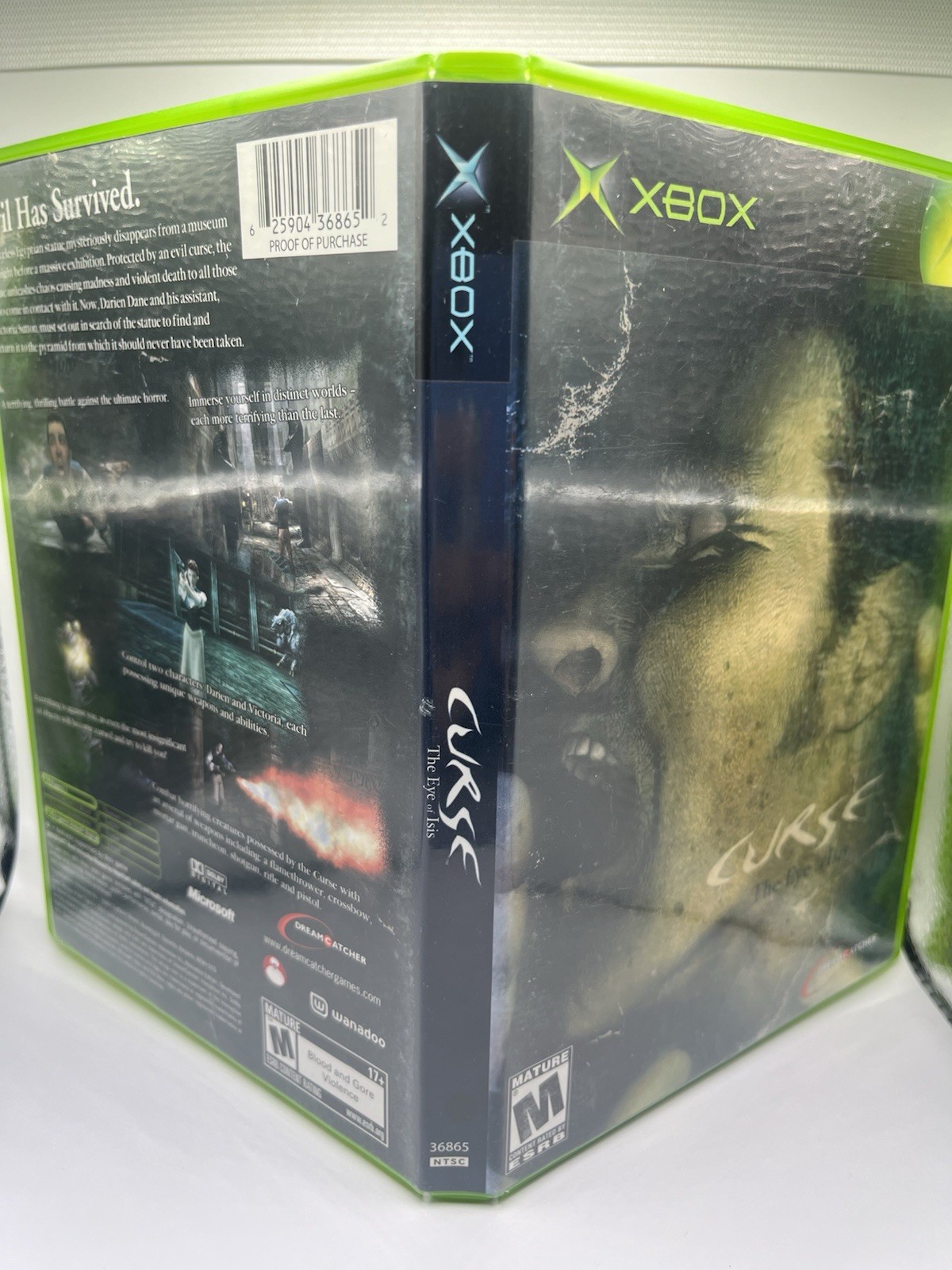 DreamCatcher Curse: The Eye of Isis Xbox 2003 M Survival Horror NTSC-U/C Manual