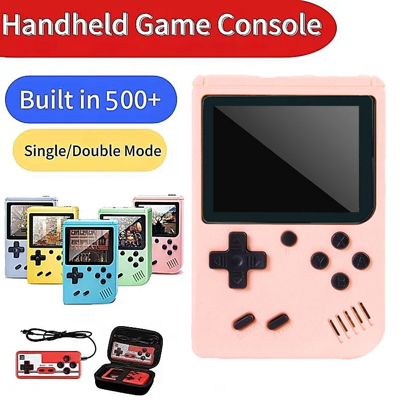 Built-in 500+ Classic Games Children’s Handheld Game Players for Gameboy Output