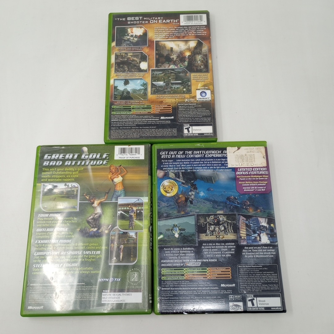 Lot Of 21 OG XBOX Games With Cases (UNTESTED) See Pics!